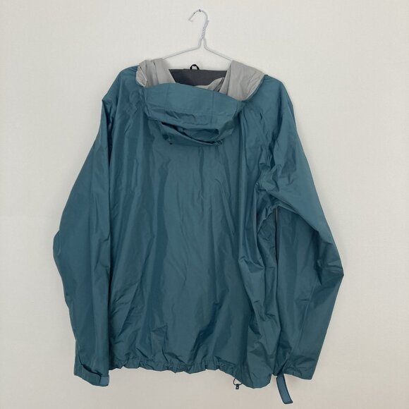 Patagonia Men’s Recycled Nylon Raincoat Teal Size 2XL - Picture 7 of 8
